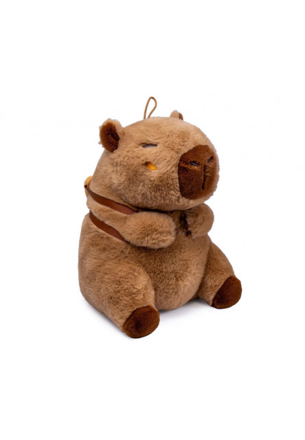 Plyšová capybara s jedlom - 25 cm