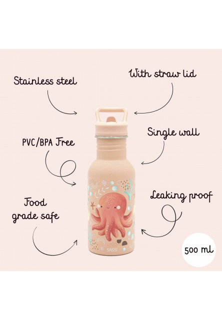 Nerezová fľaša  - 500ml - octopus