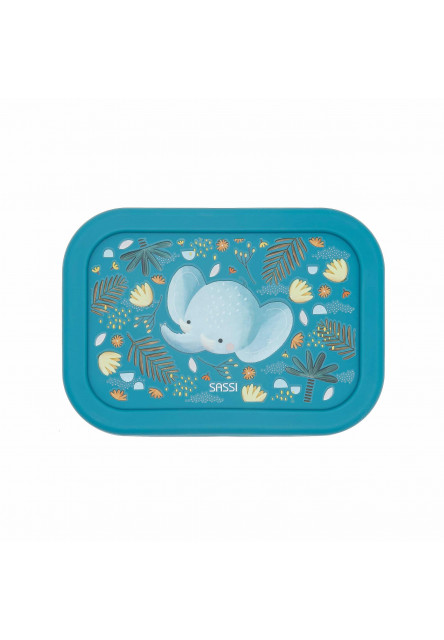 Silikónový desiatový box  - elephant