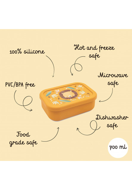 Silikónový desiatový box  - lion