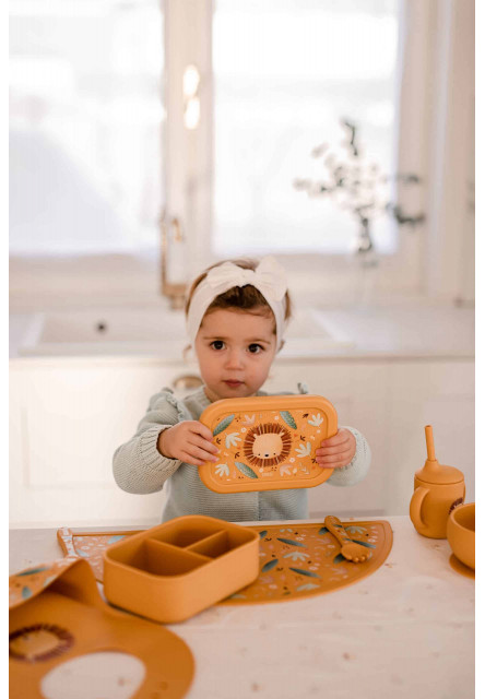 Silikónový desiatový box  - lion