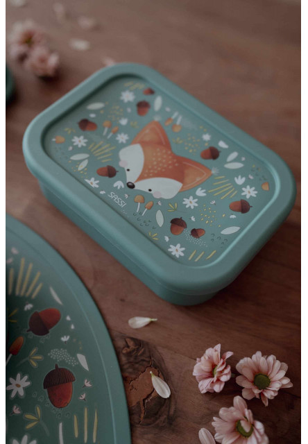 Silikónový desiatový box  - fox