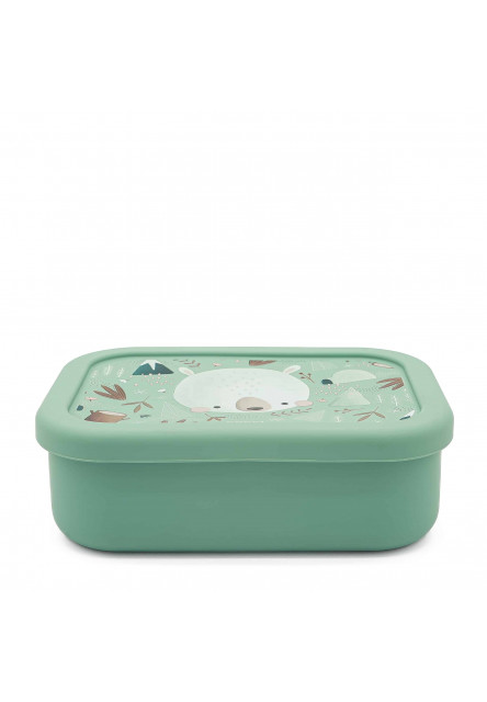 Silikónový desiatový box  - bear