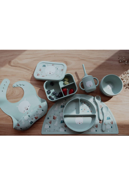 Silikónový desiatový box  - bear