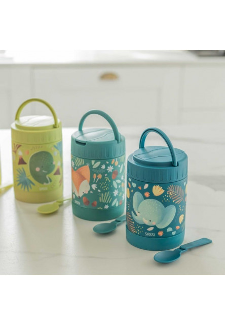 Detská termoska na jedlo  - cracky the dinosaur - 350ml