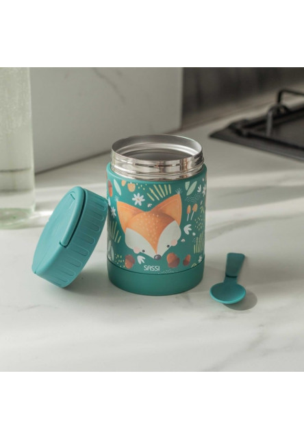 Detská termoska na jedlo  - crunchy the fox - 350ml