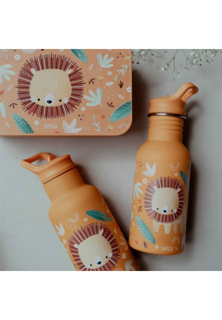 Termofľaša so slamkou  - chompy the lion - 350ml