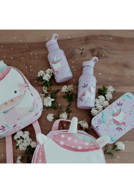 Termofľaša so slamkou  - sparkly the unicorn - 350ml