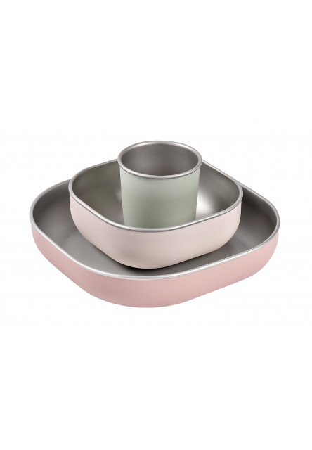 Jedálenská sada nerez 3-dielna Cotton Candy