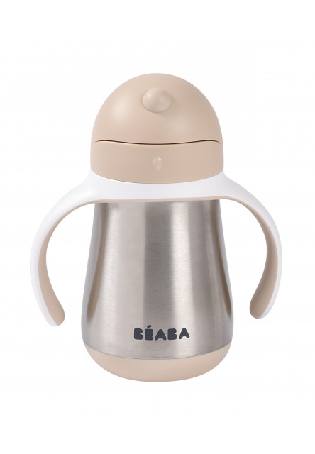 Hrnček termoizolačný so slamkou nerez 250ml Clay Earth