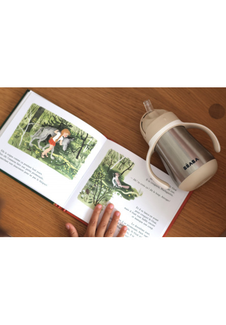 Hrnček termoizolačný so slamkou nerez 250ml Clay Earth