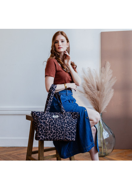 Prebaľovacia taška Madrid Leopard