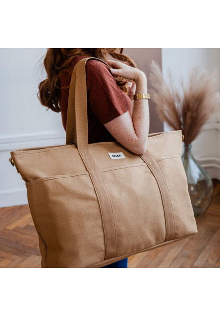 Prebaľovacia taška Madrid XXL Cognac