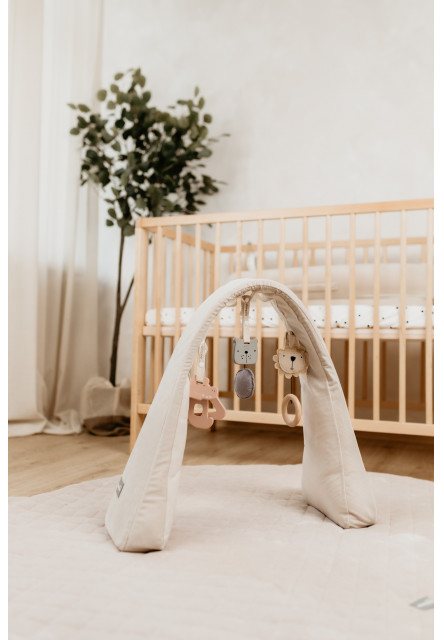 Nastavitelná hrazdička pro miminko s hračkami Sleepee Grey