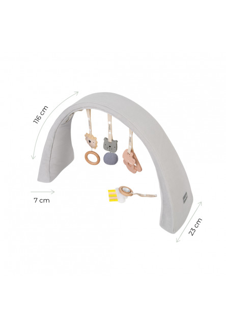 Nastavitelná hrazdička pro miminko s hračkami Sleepee Grey