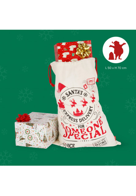 Vrecko na darčeky Legami Santa's Coming To Town - Vianočné darčeky
