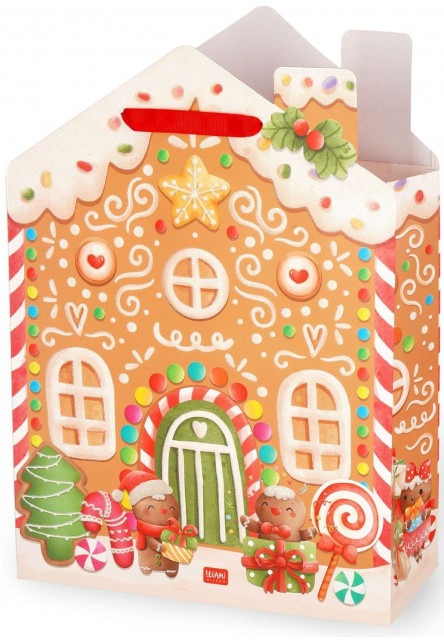 Darčeková taška Legami Gift Bag - X-Large - Gingerbread House