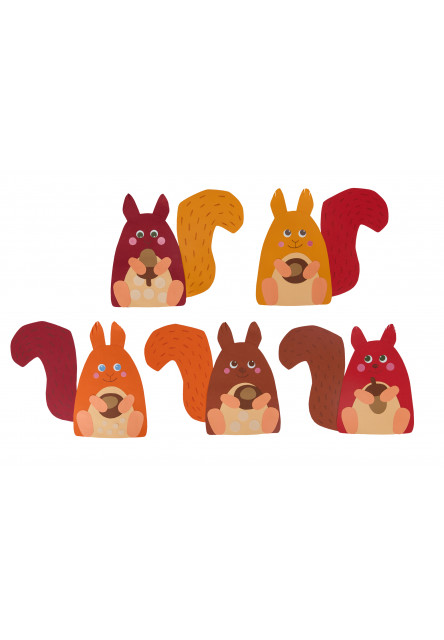 Kreatívna sada Prvé strihanie veveričiek