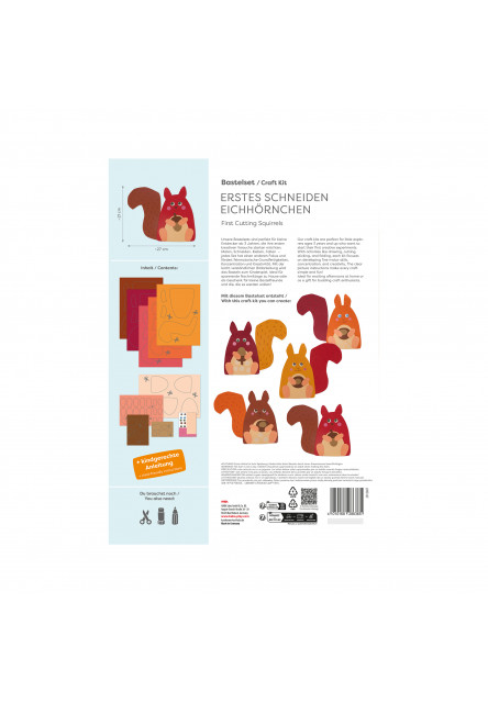 Kreatívna sada Prvé strihanie veveričiek