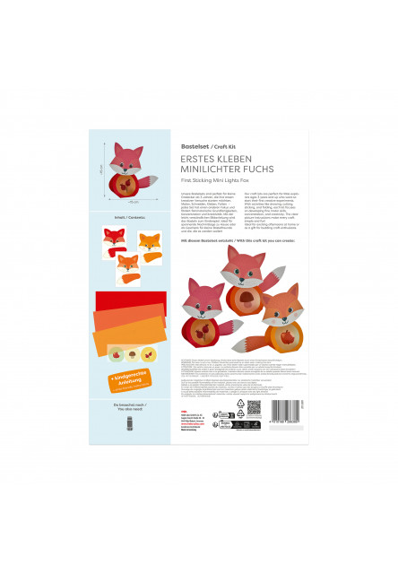 Kreatívna sada Prvé nalepovacie mini svetielko Líška