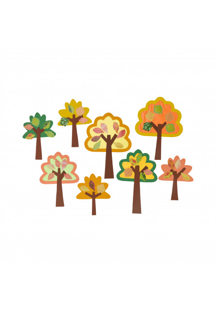 Kreatívna sada Prvé nalepovacie zvieratká z listnatého lesa