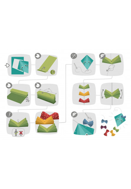 Kreatívna sada Prvé skladacie šarkany