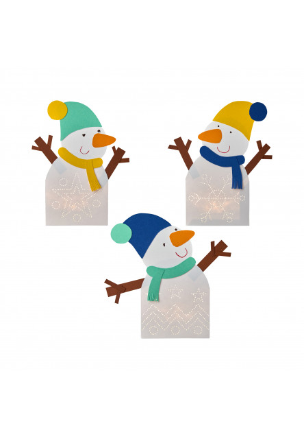 Kreatívna sada Prvé prepichovanie papiera Snehuliak