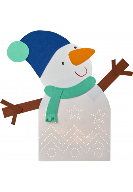 Kreatívna sada Prvé prepichovanie papiera Snehuliak