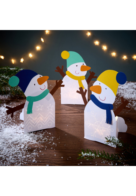 Kreatívna sada Prvé prepichovanie papiera Snehuliak