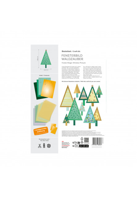 Kreatívna sada Okenný obrázok Lesné kúzlo