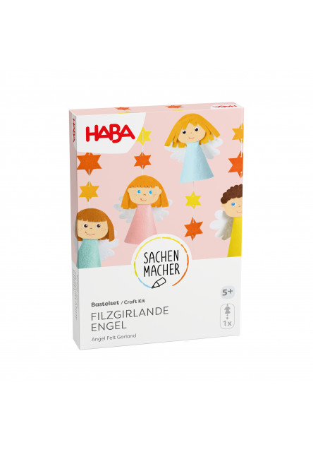 Kreatívna sada Plstená girlanda Anjel