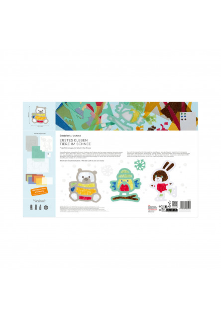 Kreatívna sada Prvé nalepovanie zvieratká v snehu