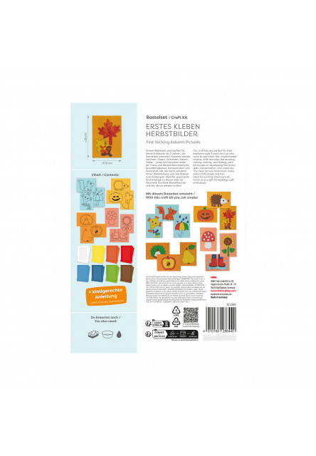 Kreatívna sada Prvé nalepovacie jesenné obrázky