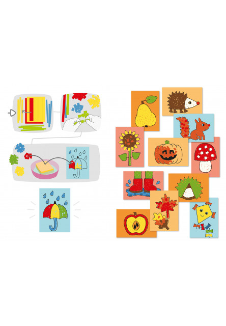 Kreatívna sada Prvé nalepovacie jesenné obrázky