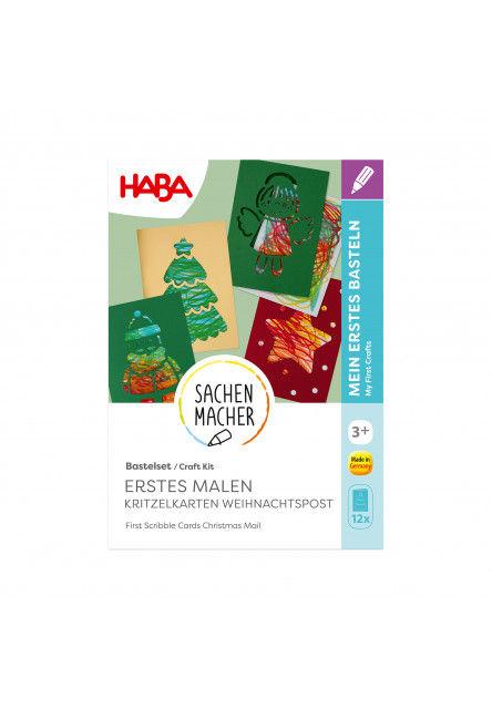 Kreatívna sada Prvé čmáracie kartičky Vianočná pošta