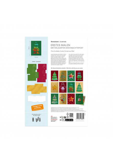 Kreatívna sada Prvé čmáracie kartičky Vianočná pošta