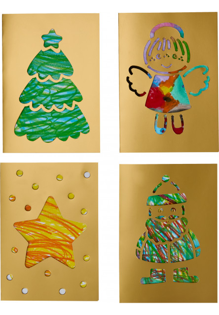 Kreatívna sada Prvé čmáracie kartičky Vianočná pošta