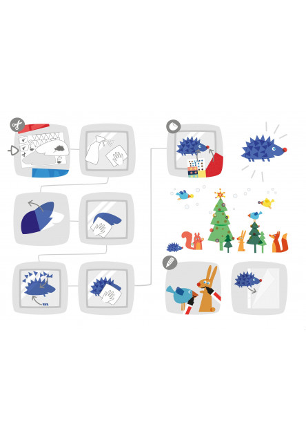 Kreatívna sada Okenný obrázok Vianočný motív