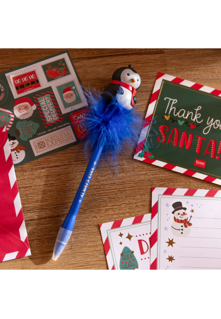 Svietiaca prepiska Legami Light-Up Gel Pen - Writing Is Magic - Penguin