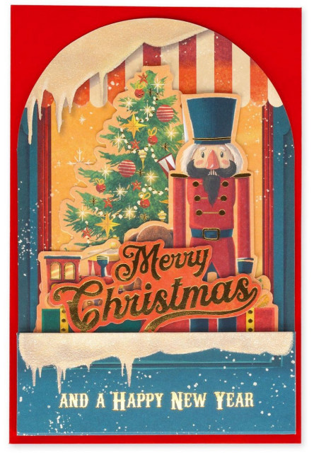 Vianočné prianie Legami Pop-Up Card - Pop-Up Greeting Card - Nutcracker