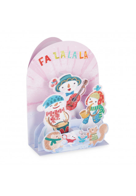 Vianočné prianie Legami Pop-Up Card - Snowman