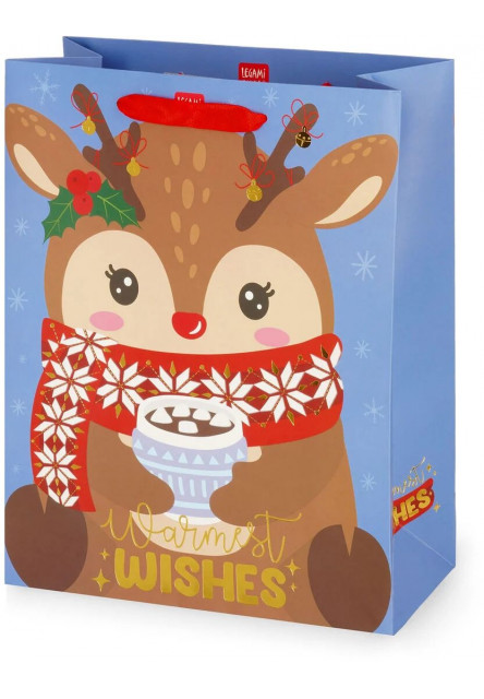 Darčeková taška Legami Gift Bag - Medium - Reindeer