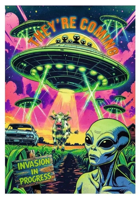 Trefl Puzzle Premium Plus Quality 1000 Hall of Horror: UFO