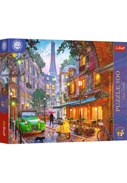 Trefl Puzzle 500 Premium Plus Tea Time: Kaviareň v Paríži