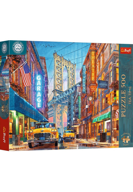 Trefl Puzzle 500 Premium Plus Tea Time: Výhľad na most v Manhattone