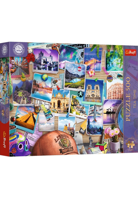 Trefl Puzzle 500 Premium Plus Tea Time: Spomienky z ciest