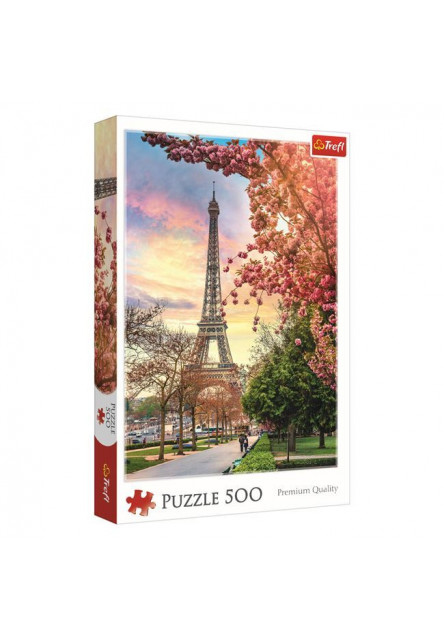 Trefl Puzzle Eiffelova veža Paríž Bloom 500 dielikov