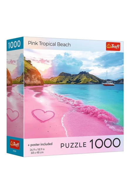 Trefl Puzzle 1000 USA Collection: Ružová pláž