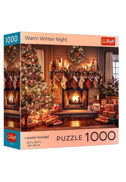 Trefl Puzzle 1000 USA Collection: Teplá zimná noc