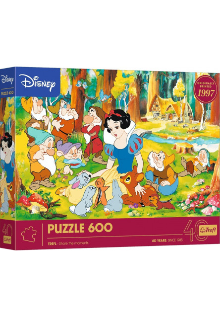 Trefl Puzzle 600 Snehulienka a sedem trpaslíkov